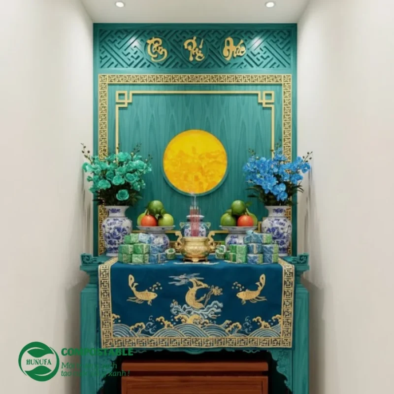 10+ Ý tưởng trang trí bánh kẹo bàn thờ ngày Tết đẹp, sang trọng