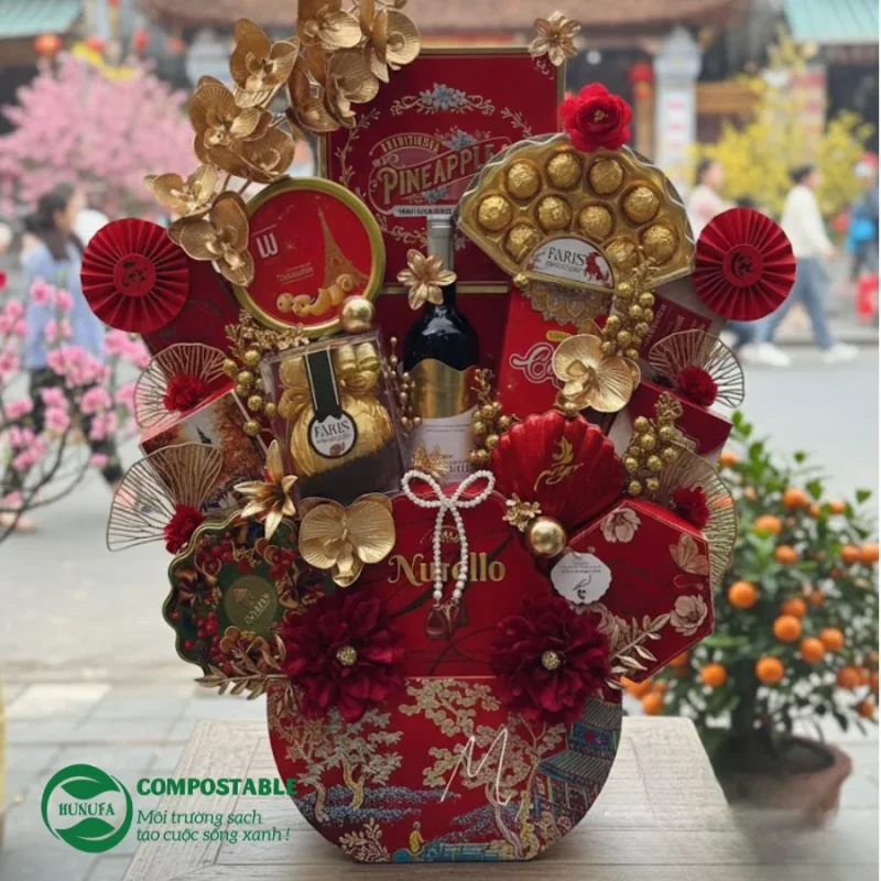 10+ Ý tưởng trang trí bánh kẹo bàn thờ ngày Tết đẹp, sang trọng